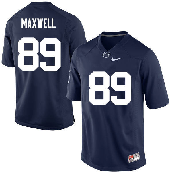 Men Penn State Nittany Lions #89 Colton Maxwell College Football Jerseys-Navy - Click Image to Close